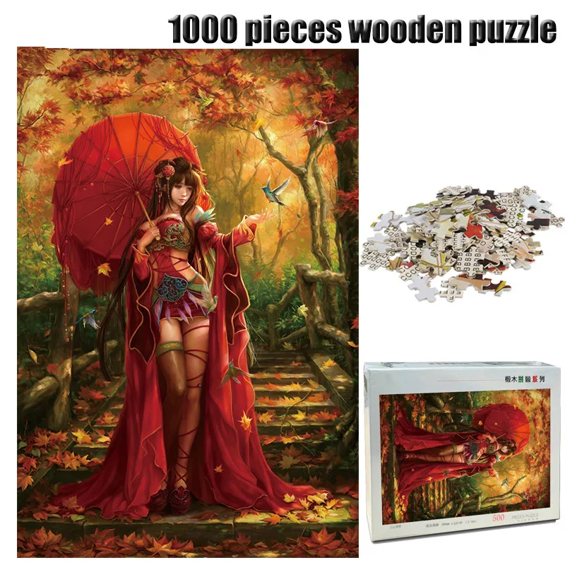 

1000 Pieces Wooden Puzzle Chinese Style Jigsaw Puzzle Game Toys for Children