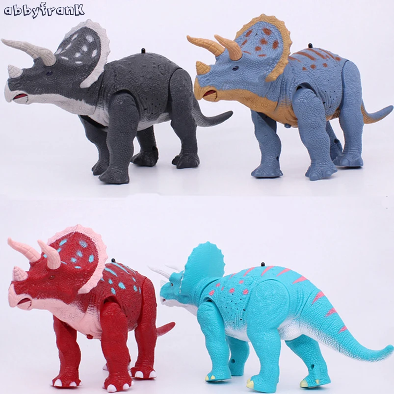 

Abbyfrank 36 CM Electric Dinosaur Toys Infrared Remote Control RC Model Dinosaur Animal Walk Lighting Sound Toys For Children