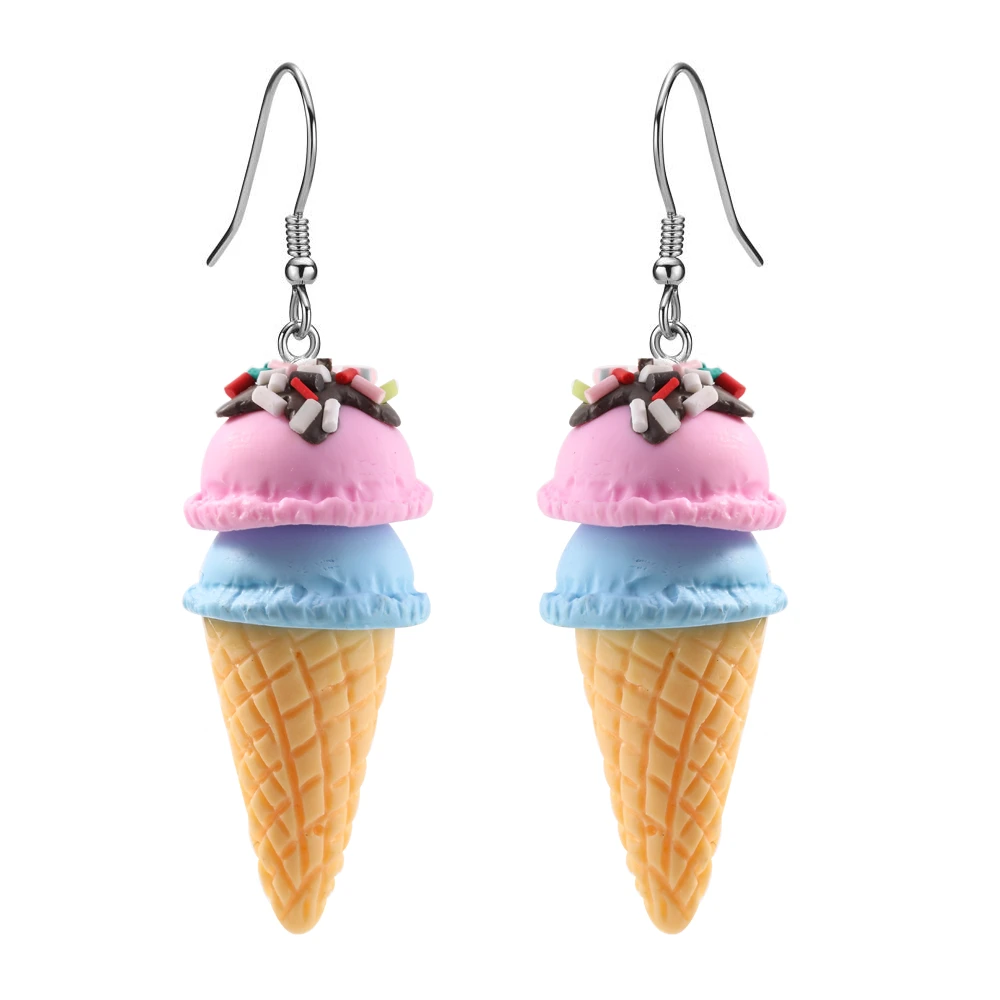 Cute polymer clay dangle earrings
