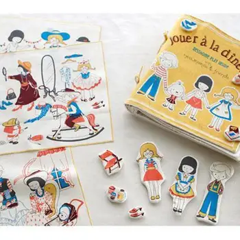 

linen/cotton otton fabric cloth "Happy girls" ,140cm*80cm, DIY usage home textile freeshipping