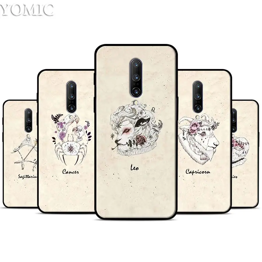 

Twelve constellations Silicone Case for Oneplus 7 7Pro 5T 6 6T Black Soft Case for Oneplus 7 7 Pro TPU Phone Cover