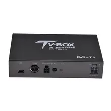 Dual antenna Car DVB-T2 Mobile DVB T2 TV BOX Receiver for Car DVD digital TV tuner Mpeg-4 MPEG-2 For Russia Europe TV BOX ZK30