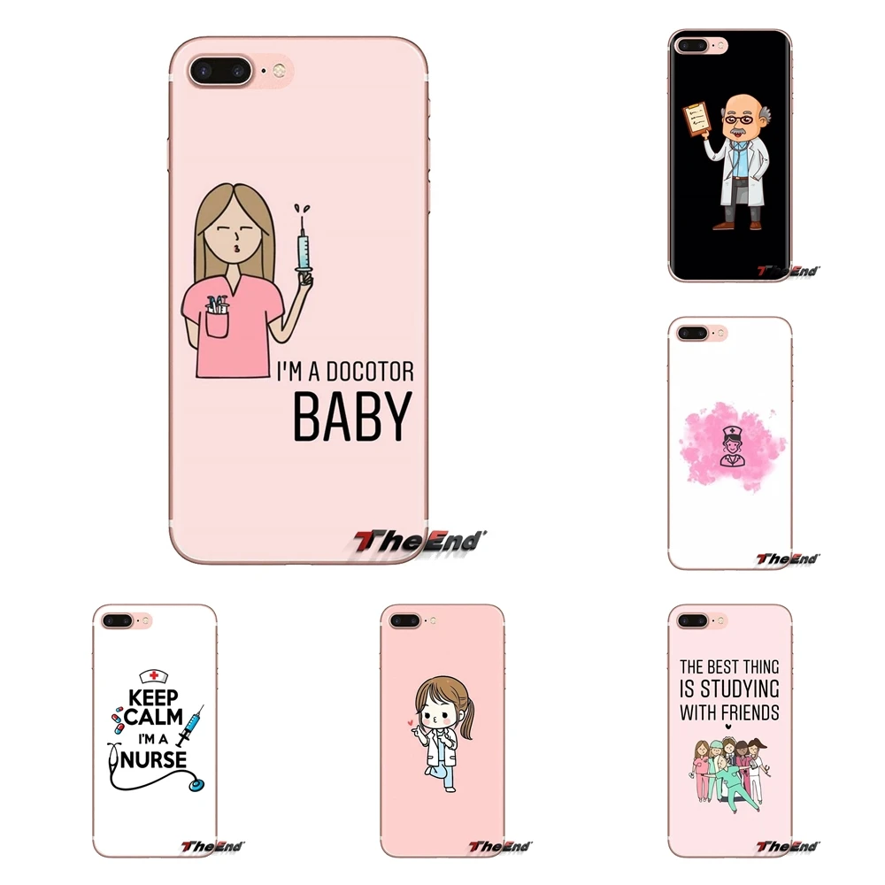 

For Xiaomi Mi3 Samsung A10 A30 A40 A50 A60 A70 Galaxy S2 Note 2 Grand Core Prime Cartoon Medicine Nurse Silicone Phone Skin Case