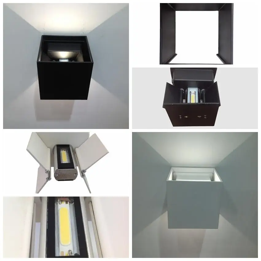 

Free shipping 6W 12W IP65 Waterproof Aluminum LED Outdoor Wall Lamp Up and Down Adjustable Lighting Porch Garden Lights AC85-265