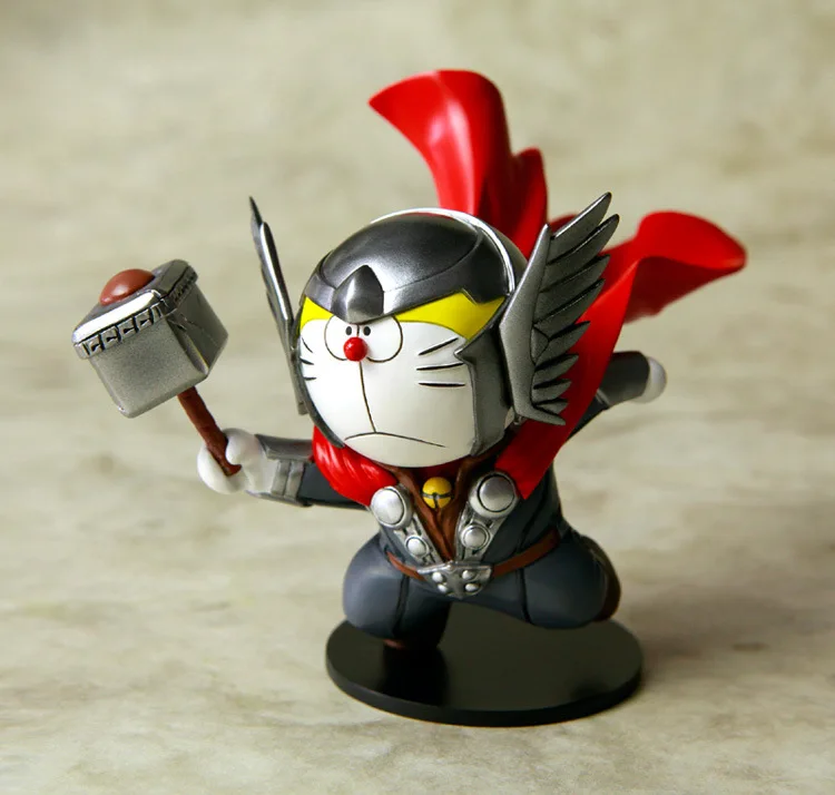 Аниме экшн фигурки Doraemon cosplay Thor из ПВХ новая коллекция фигурок игрушек для друзей