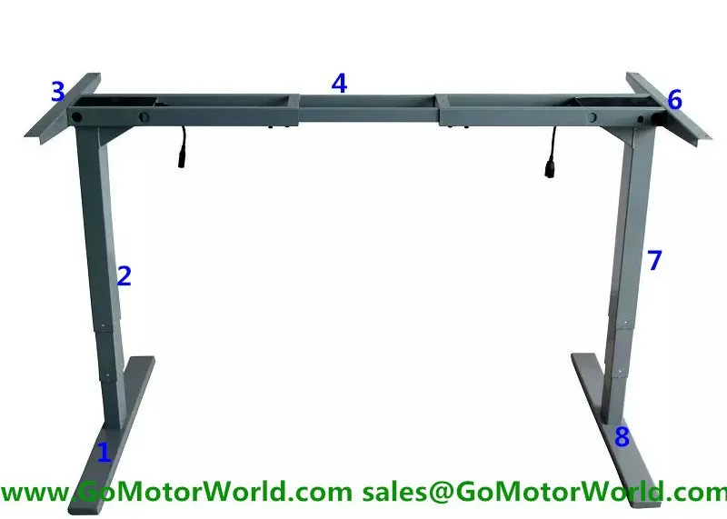 Electric height adjustable desk accessory