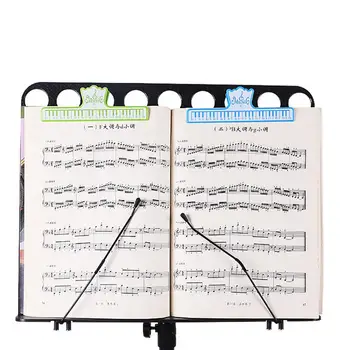 

Portable Musical Note Page Clip Clamp Scale Pattern Music Folder Clips Bookmark Page Sheet Holder Plastic Clamp