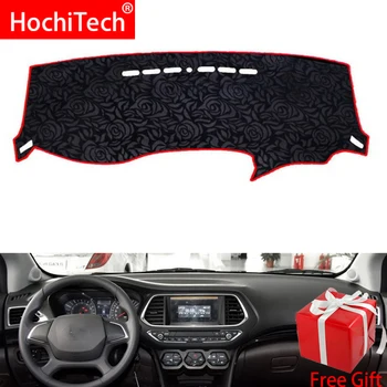 

Rose Pattern Non-slip Dashmat Dash Mat Dashboard Cover Pad Cover Carpet Car Sticker for GAC Trumpchi GS4 2015-2017 Car Styling