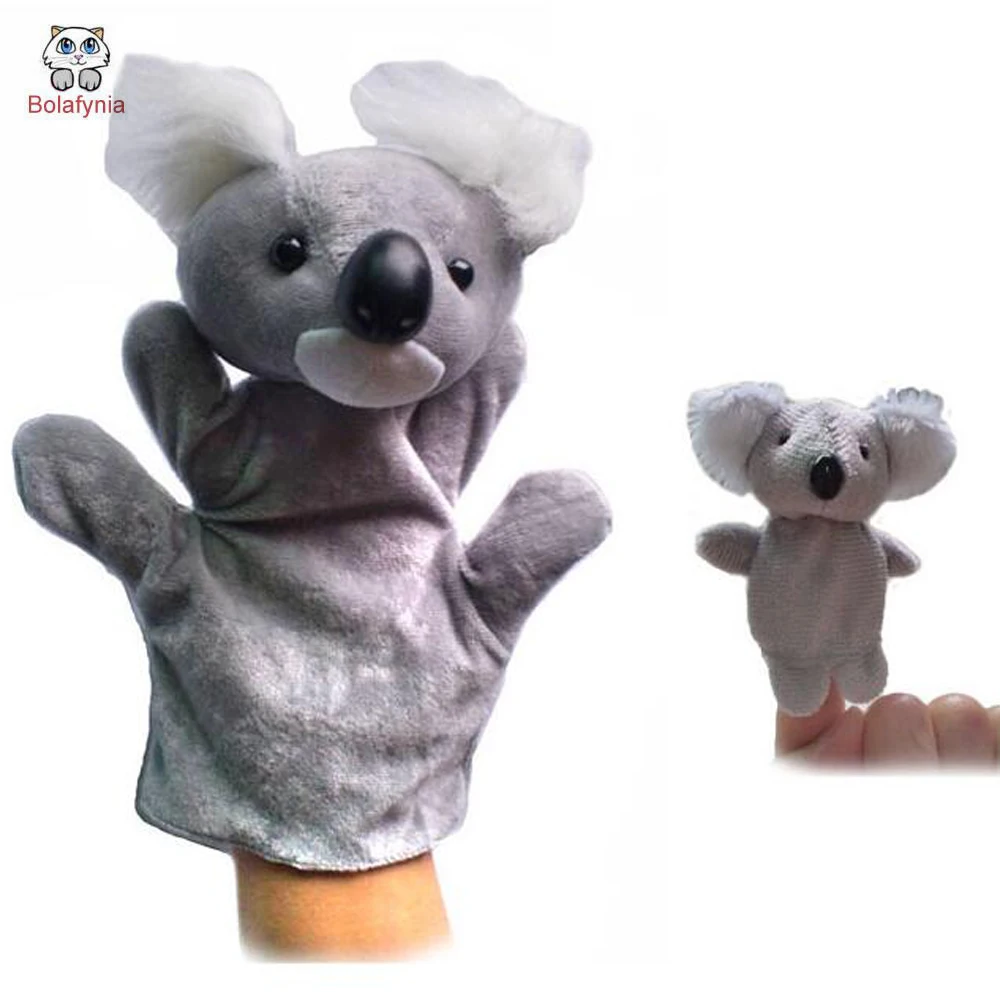 Коала рука+ Палец Кукольный комплект одежда для малышей плюшевые игрушки коала марионетка Детский Рождественский подарок на день рождения
