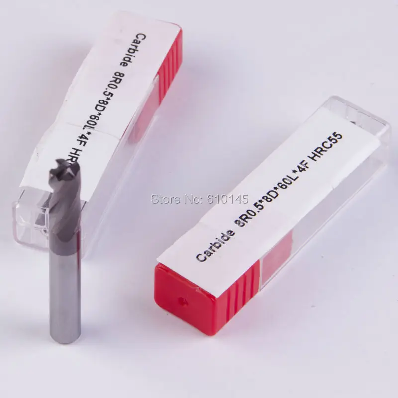 

HRC55 Key cutter 8R0.5*8D*60L*4F drill bit locksmith tool