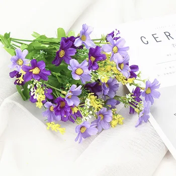 

Silk Small artificial Rose Daisy Camellia flowers party home decor wedding decoration accessories mini fake flower gift 52782