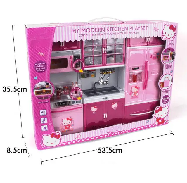 pink pretend kitchen