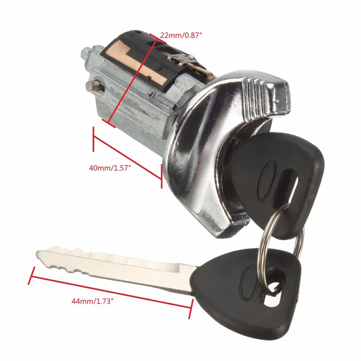 Ford 1992-95 F150 F250 Pick Up Ignition and 2 Door Locks with 2 Keys Black