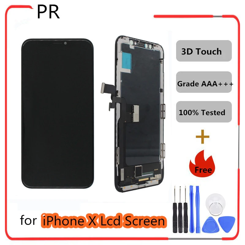 OLED Grade AAA Quality LCD Replacement For iPhone X 8X LCD