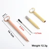 Genkky Big diamond Pen Heart-shaped Scepter Ballpoint Pens For School Office Gift Stationery Metal Material High-grade Ball Pens 2