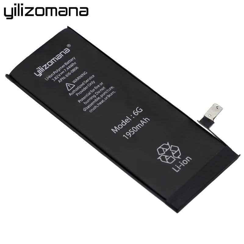 YILIZOMANA замена батареи телефона для iPhone 6 6S 7 8 литий полимерный батареи высокой емкости с бесплатной инструменты