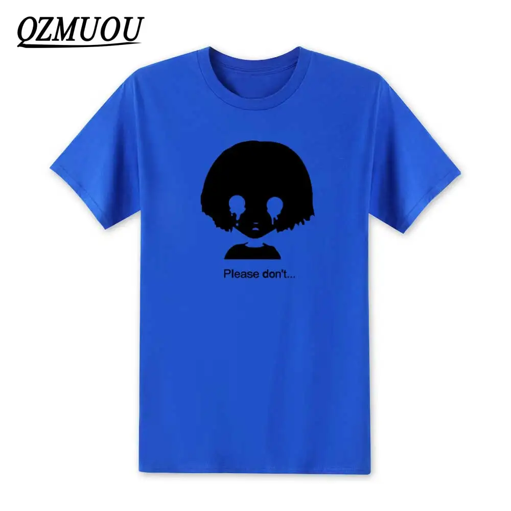 Новинка года; модная футболка с героями игры «ужасное путешествие» и бантом хлопковая Футболка Повседневная футболка с героями мультфильмов футболка с круглым вырезом; высокое качество; XS-XXL - Цвет: Blue2