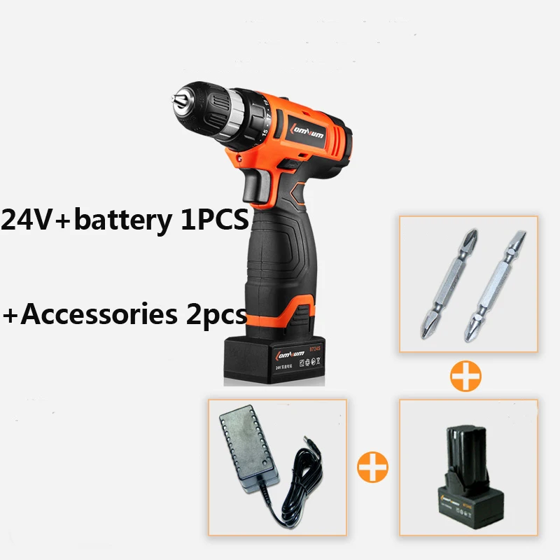 24V electric battery screwdriver Wireless rechargeable screwdrivers
