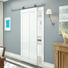 DIYHD 5ft-8ft Верхнее Крепление полый вырез из нержавеющей стали Цветочная резка спицы колесо оборудование для раздвижной двери сарая