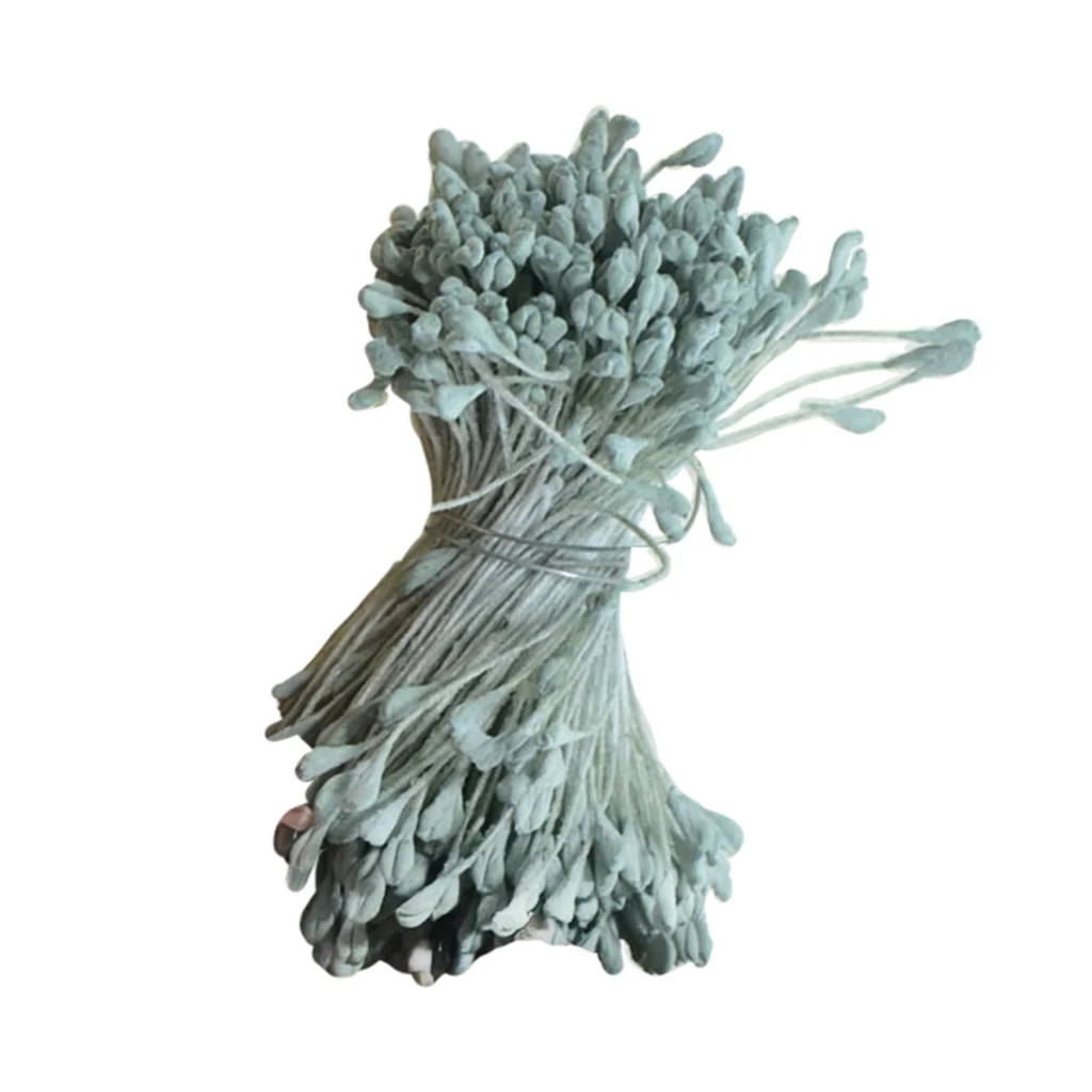 360 Pieces 6cm Artificial Pearl Double Heads Flower Stamen Pistil