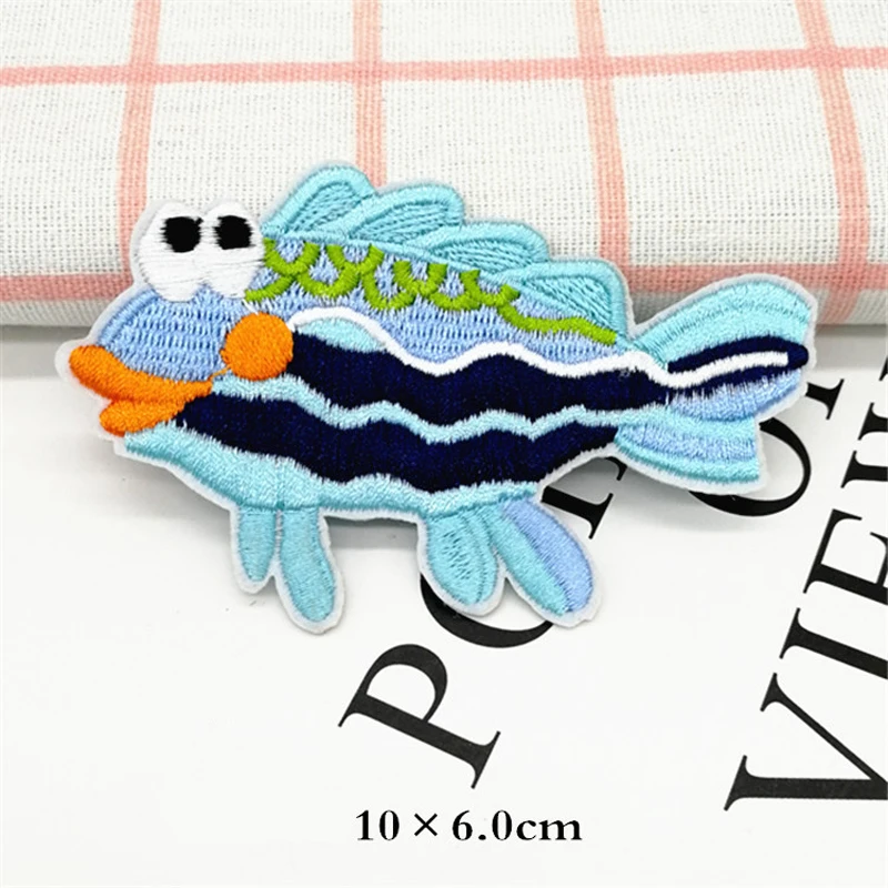 Dolphin Sea Ocean Creature Iron On Craft Motif Stylish Patch