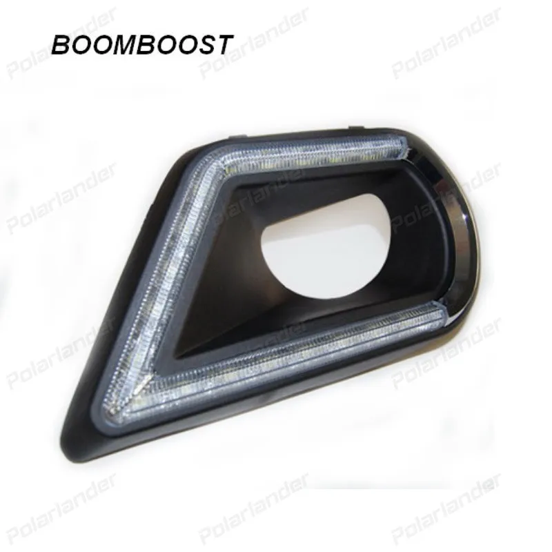 BOOMBOOST Car LED light Daytime Running Lights auto fog lamp for S/UBARU F/orester 2013-2015 CAR ACCESSORY