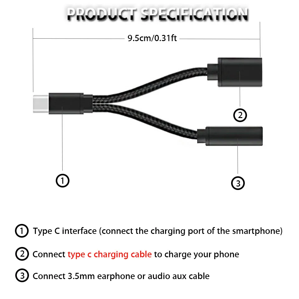 Usb type C адаптер зарядное устройство зарядный кабель до 3,5 мм разъем для наушников Aux аудио наушники конвертер для Xiao mi 6/mi x 2/2 s/Note 3