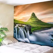 Waterfall Mountain Rock Natural Scenery Print Tapestry Wall Hanging Real Effect Lifelike Bohemian Wall Blanket Hippie Carpets Waterfall Mountain Rock Natural Scenery Print Tapestry Wall Hanging Real Effect Lifelike Bohemian Wall Blanket Hippie Carpets