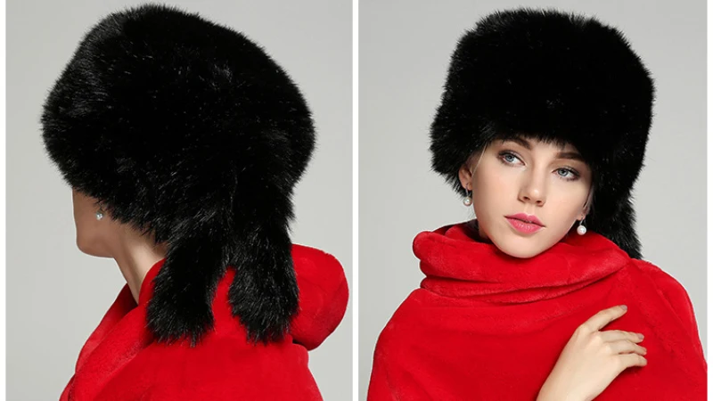 HT1480 новые модные женские зимние шапки с ушками в западном стиле шляпы из искусственного меха женские толстые теплые круглые меховые шапки