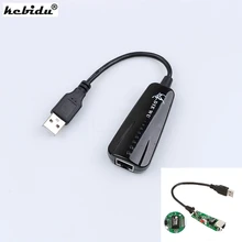 Kebidu проводной сетевая карта USB RJ45 USB LAN концентратор 2,0 10/100 Мбит/с Ethernet-адаптер для Windows 7/8/10/Vista/XP/Linux PC