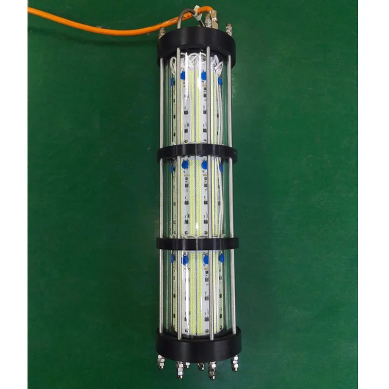 600 Вт-2800 Вт Светодиодный подводный светильник для ловли кальмаров, ночная приманка, погружной зеленый синий белый светодиодный светильник для рыбалки - Испускаемый цвет: 1500W Green