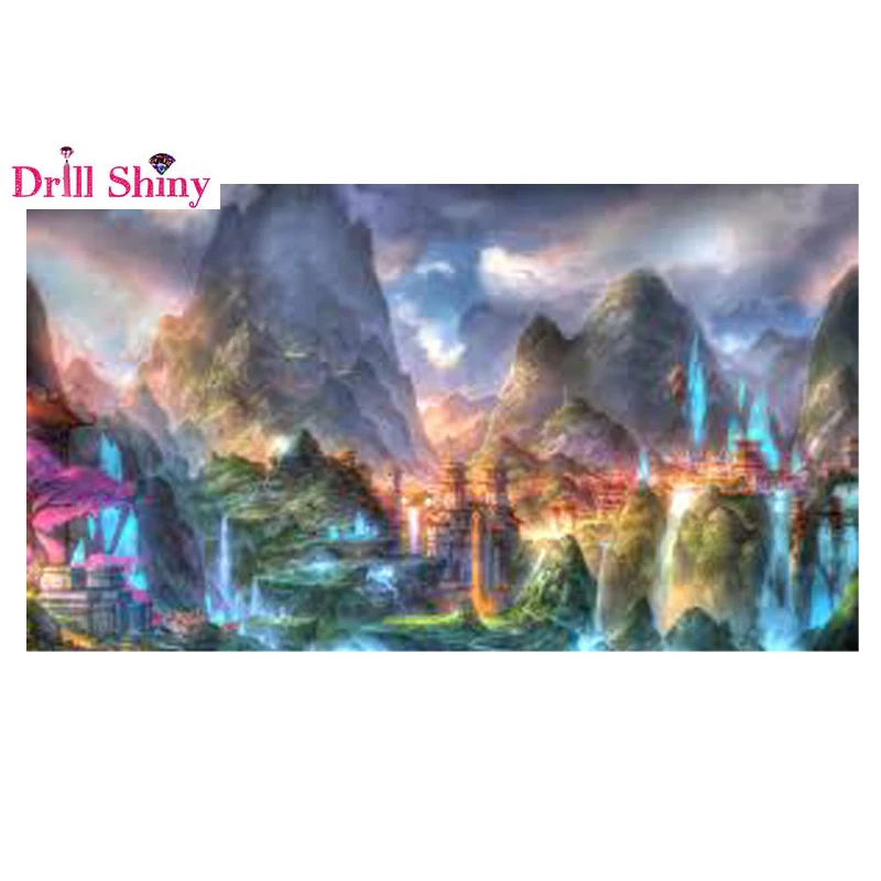 

3D DIY Diamond Embroidery mountains Diamond Painting cross stitch 5d Diamond Mosaic resin Home Decoration painting