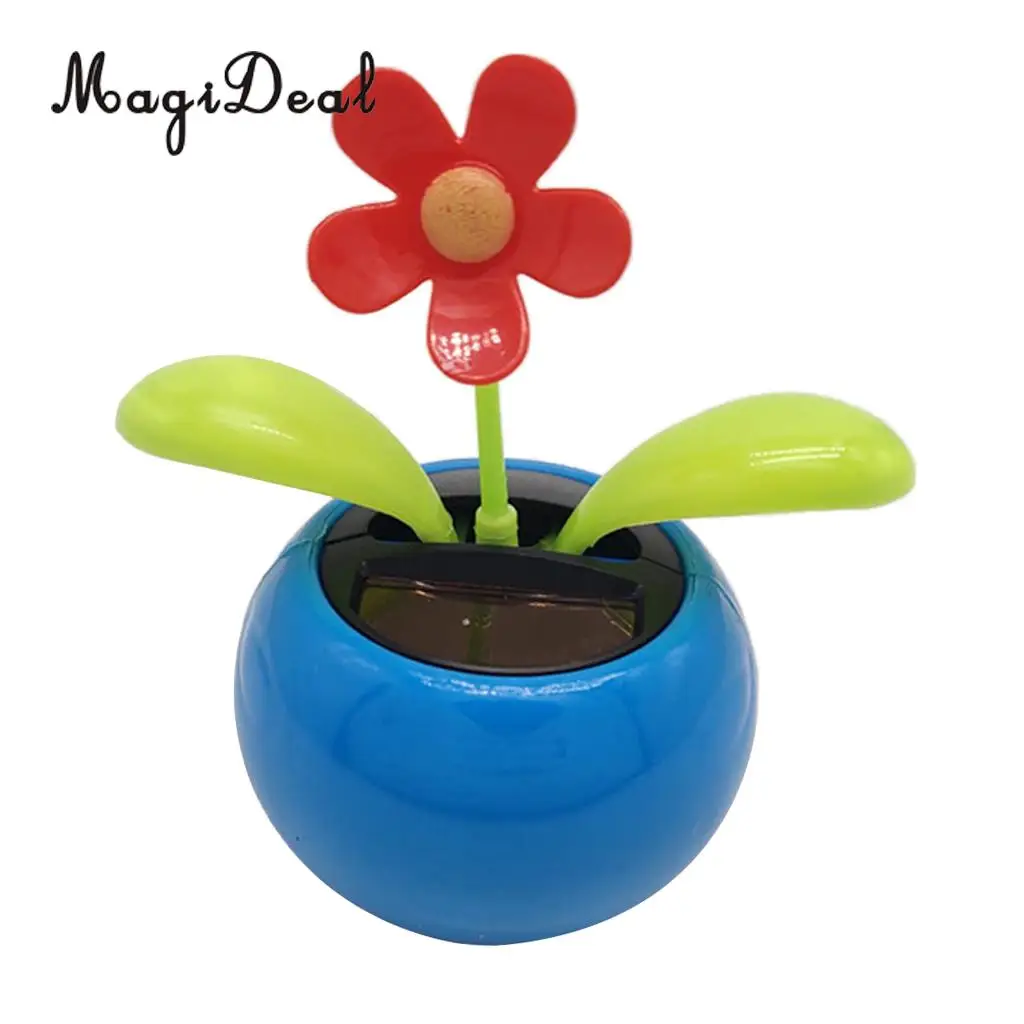 Solar Powered Insect Flower Sunflower Dancing Swing Doll   Toy Home Decor Car Ornament Flowerpot Figure Gifts