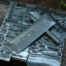 Basketweave Дамасская нержавеющая сталь Сделай Сам нож для изготовления дамасской стали нож пустой