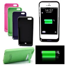 Luxury 4200 mah Rechargeable External Battery Backup Charger Case Cover Pack Power Bank for Apple iPhone 5 5S 9 Colors Available