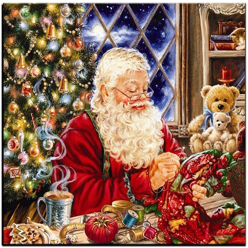 Diy Diamond Painting Christmas Diamond Mosaic 5D Set For Diamond
