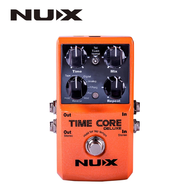 NUX Time Core Deluxe педаль с задержкой гитарный эффект педаль с петельным замком тон True Bypass режим обновления с педалью и выбирает