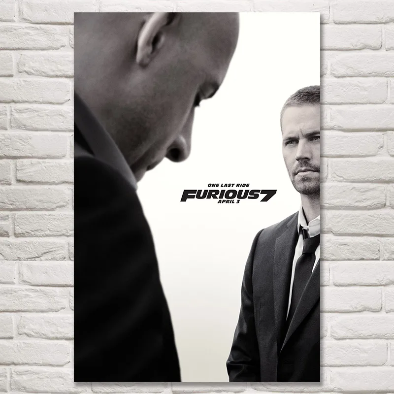 Foocome Fast & Furious Классические Постеры для фильмов и печати гостиной художественная