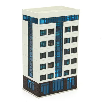 

Apartment Building 1:144 N Scale Model City Street Downtown Scenary Layout Toy