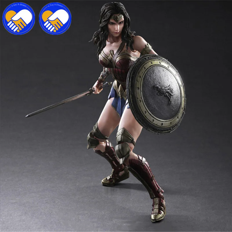 PLAY-ARTS-27cm-Wonder-Woman-DC-Action-Figure-Model-Toys