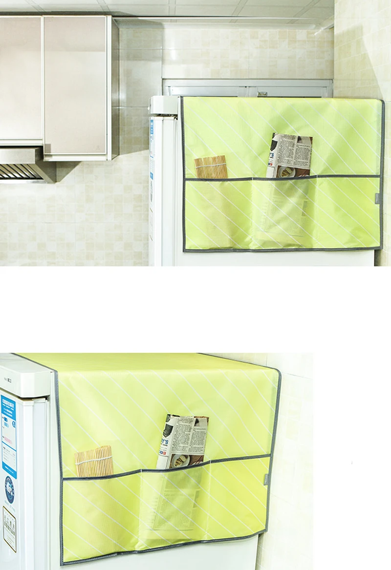 1 шт. водонепроницаемая крышка холодильника накидка для защиты от пыли с сумкой для хранения Подвеска из ткани Оксфорд сумка бытовая техника верхняя крышка