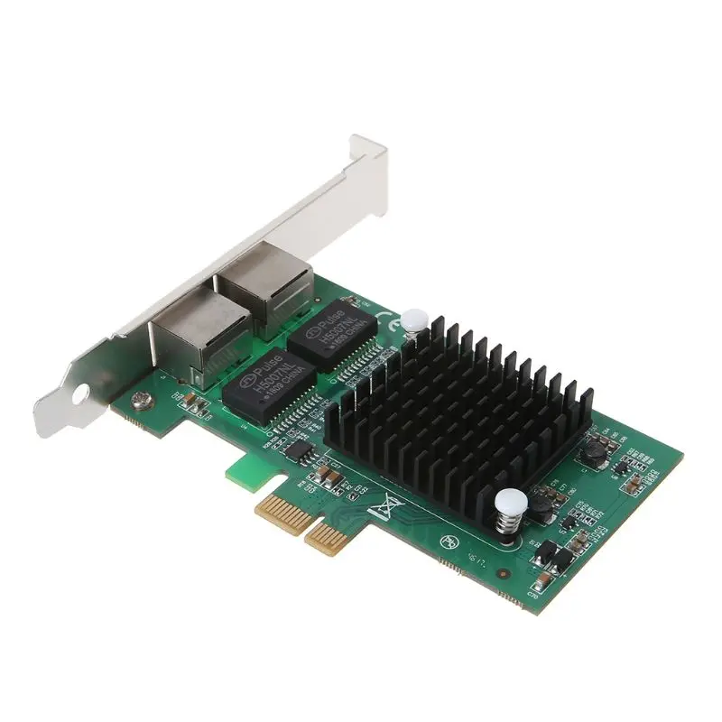 2019 новый PCI Express двухпортовый 10/100 Мбит/с гигабитная Ethernet карта адаптер сервера NIC с