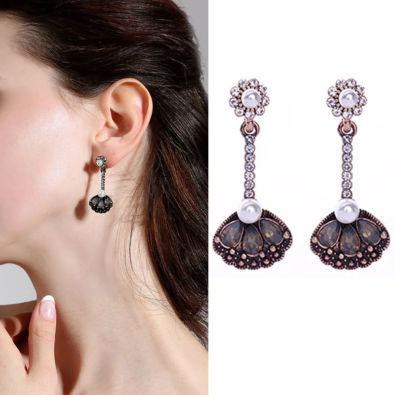LNRRABC 2018 New Arrival 1Pair Hot Sale Graceful Design Acrylic Crystal Stars Gemetric Drop Earrings Allergy Free jewelry brinco | Украшения