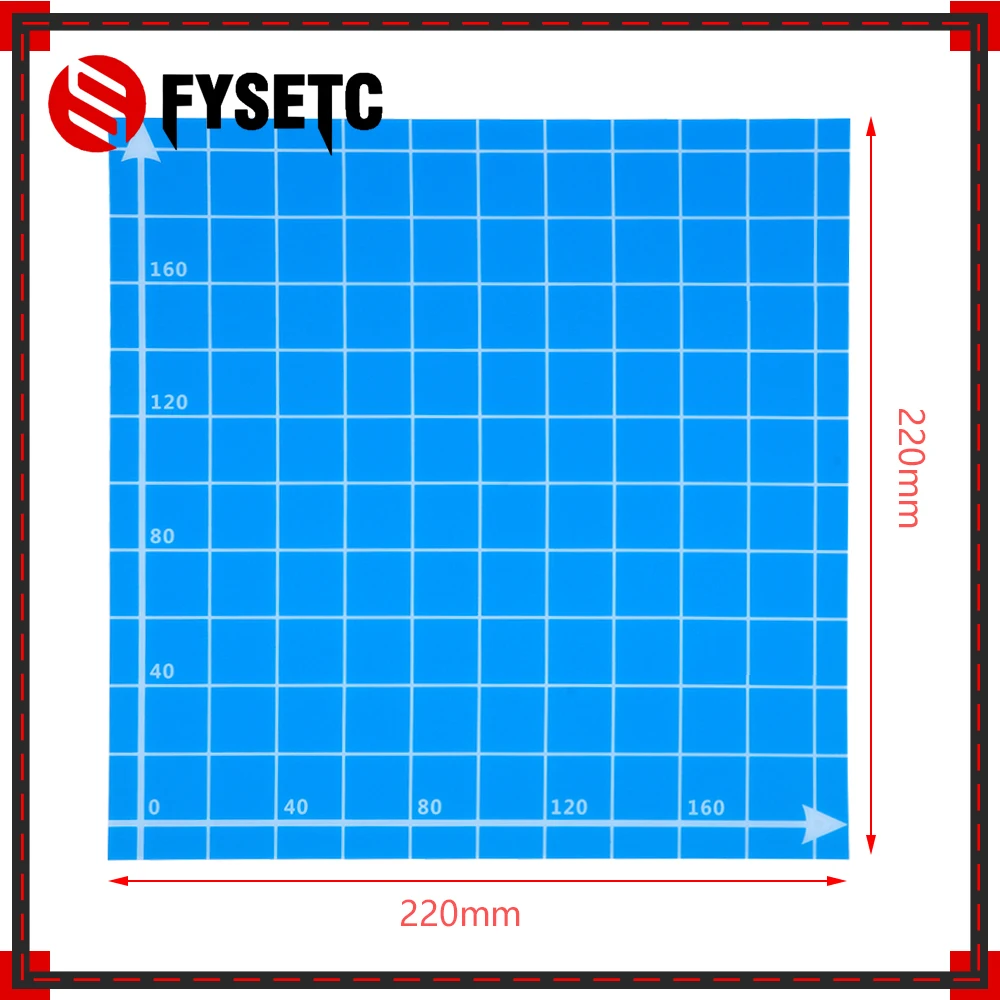 1 قطعة الأزرق مرتع بناء ورقة لوحة ملصق 220x220 مللي متر 3D طابعة متجمد ساخنة سرير ملصق ل Wanhao anet A8 A6 MK3 اندر 5