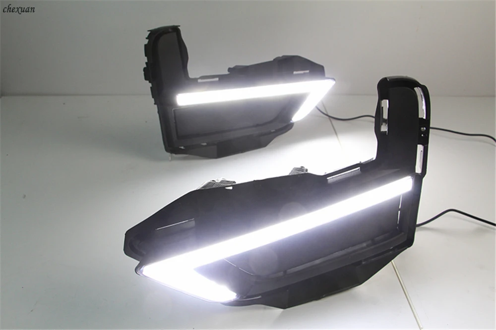 DRL для Nissan X Trail trail Rogue 2017 2018 2019 2020 дневные ходовые огни противотуманная фара крышка
