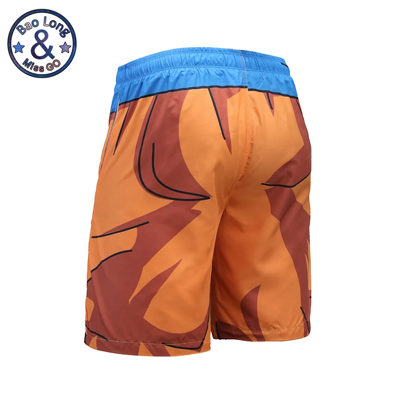 Mr.BaoLong 3D Mens Beach Shorts Anime Print Dragon Ball GOKU Harajuku Boardshorts Hombre board shorts S-3XL