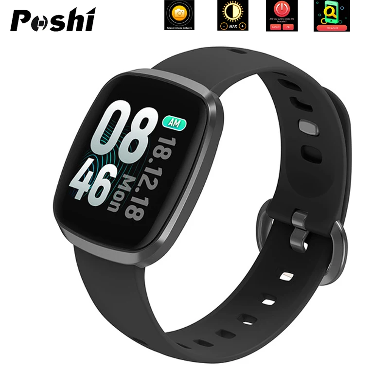 Brand Men's Smart Watch Waterproof Calorie Sport Women's Watch Luxury Blood Pressure Monitor Electronic Smartwatch Android IOS