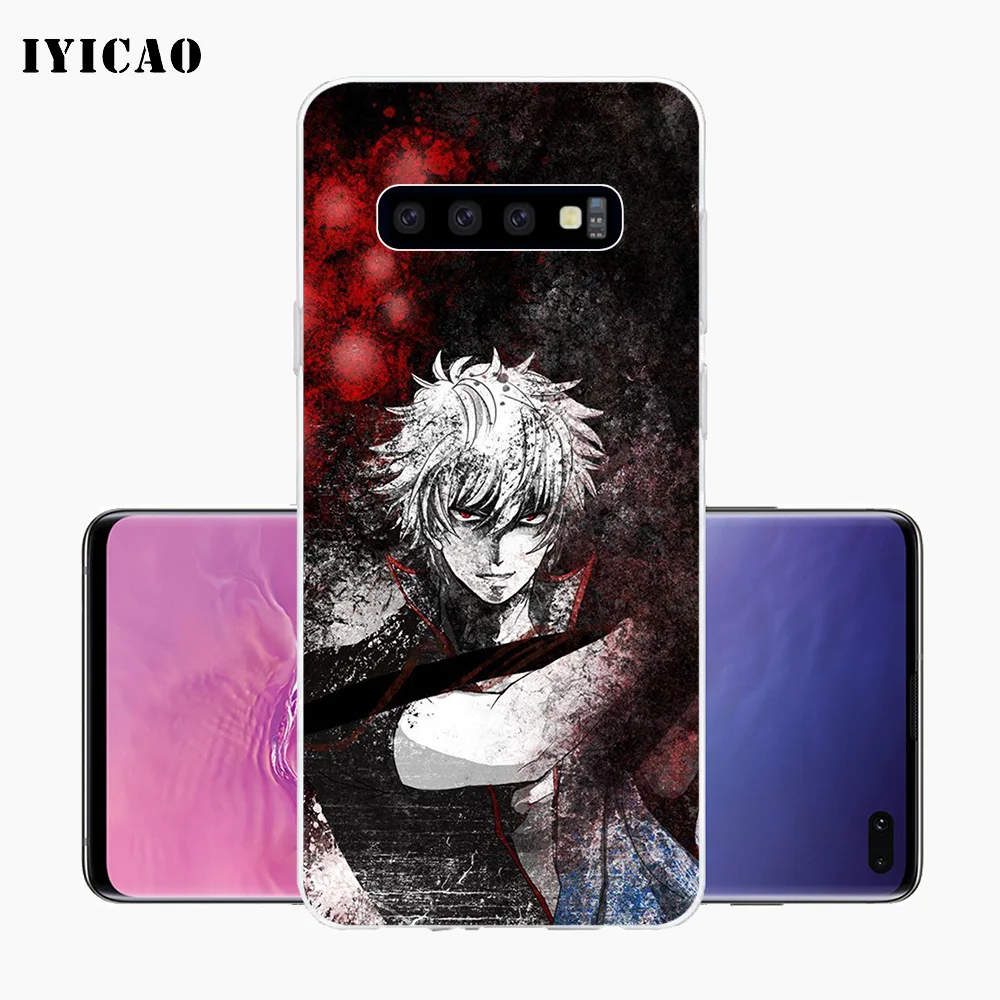 IYICAO Gintama Sakata Gintoki Мягкий силиконовый чехол для телефона Samsung Galaxy S10e S10 S9 S8 Plus S7 Edge TPU