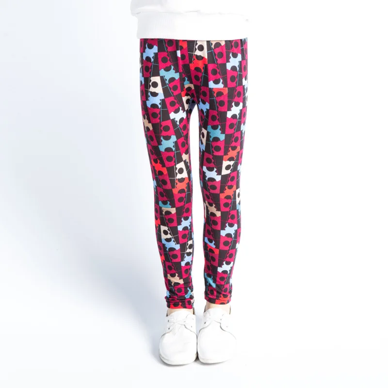Spring and Summer Fashion Cotton Baby Girls Leggings Printed Children Pants Colorful Kids Trousers For Height 80-160cm 