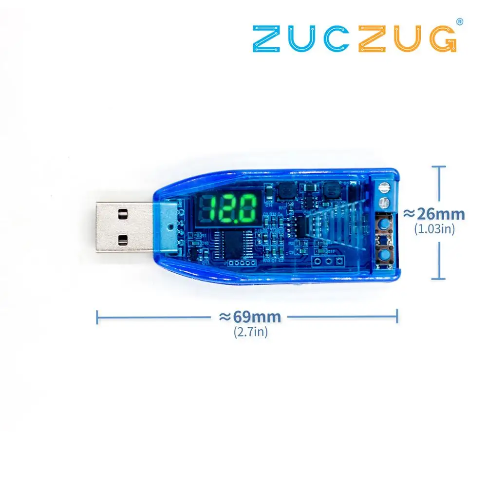 DC CNC USB buck boost источника питания регулятор напряжения при напряжении от 5 в до 3 V 9V 12V